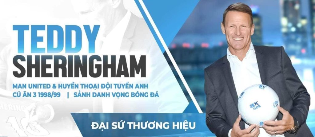 Teddy Sherengham 8xbet brand ambassador